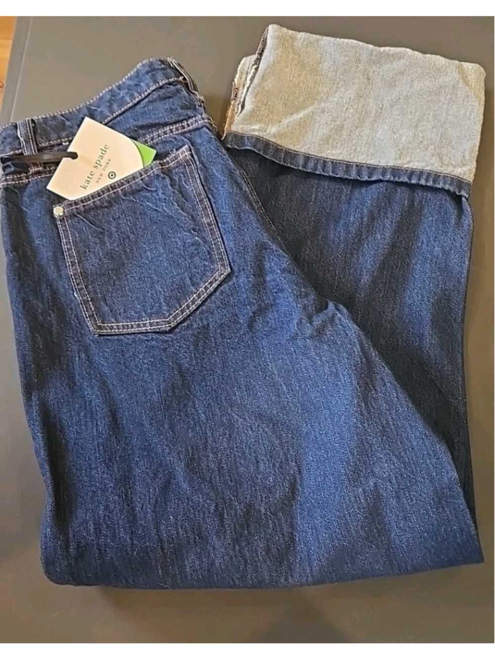 Kate Spade Dark Blue Straight Leg Jeans - Classic Denim